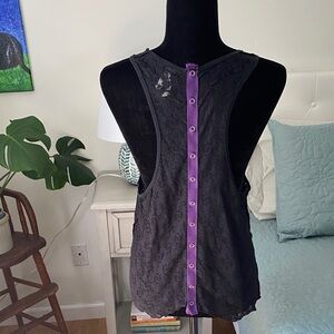 We The Free Elegant Black Lace Women's Top